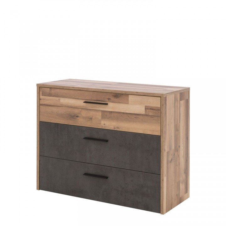 Комод RICCIANO RCQK211 Forte бетон темно-серый / дуб